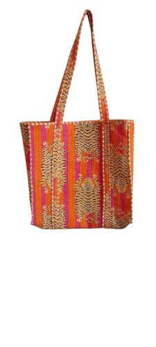 Bolso Tote acolchado de algodón 100% con estampado floral miniatura 7
