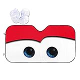 Funny Eyes Car Sun Shade Windshield Sunshade Foldable Keep Your Vehicle Cool and Blocks UV Rays...