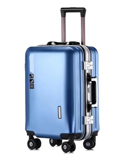 Luggage Travel Gear Luggage USB Charging Composite Wear Resistance and Scratch Suitcases with Wheels(D,22 in)