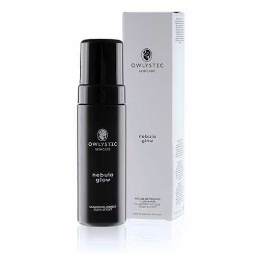 OWLYSTIC Espuma Limpiadora Facial Espuma Delicada - BIO Vegana 100% MADE IN ITALY - Espuma Desmaquillante Facial para una Limpieza Profunda - Hidratación Extra para Pieles Secas 150ml