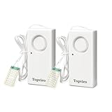 Topvico Water Alarms Leak Detector for Home Basements, RV Water Heater, Sump Pump Overflow Moisture Floor Flood Sensor, 120dB Work Alone Battery Operated, 2 Packs