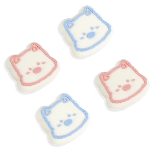 Image of PERFECTSIGHT Cute Westie Switch 2 Joycon Thumb Grips Caps, 4 PCS Switch2 Kawaii 3D Silicone Analog Thumbstick Button Cover for NS Switch 2 Joystick Caps, Dog