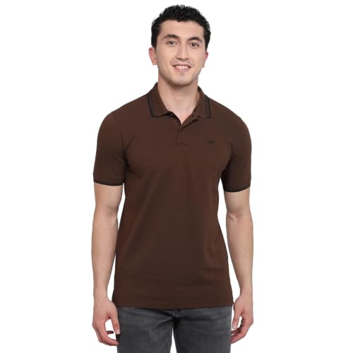 Park Avenue Store Park Avenue Men Slim Fit Cotton Polo T-Shirt Dark - Image 2