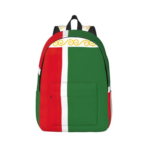 Sac à dos de voyage République tchétchène avec bretelles confortables pour adulte
