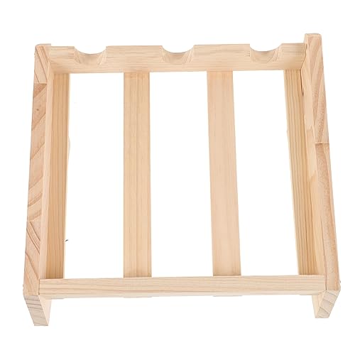 Soporte para botellas de vino de madera elegante y compacto miniatura 1
