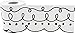 Teacher Created Resources Squiggles and Dots Die-Cut Rolled Border Trim (TCR8914),Black, White