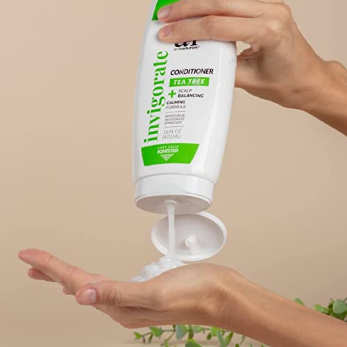 Artnaturals Tea Tree Conditioner - Patented Dual Dispensing Bottle -16 Fl Oz / 473Ml - Get Every Last Drop - Sulfate Free –100% Pure Natural Therapeutic Grade Tea Tree Essential Oil - For Dandruff, Sensitive, Itchy, Dry Scalp #TOP1
