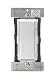 Leviton DZ1KD-1BZ Decora Smart 1000W Dimmer with Z-Wave Plus Technology, White/Light Almond, Works with Amazon Alexa