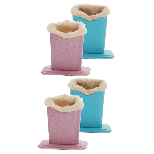 Supports de lunettes de soleil en peluche anti-rayures avec étui cuir