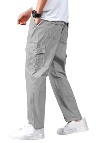 Vogaan Casual Solid Men's Regular Fit Drawstring Cargo Pants with...