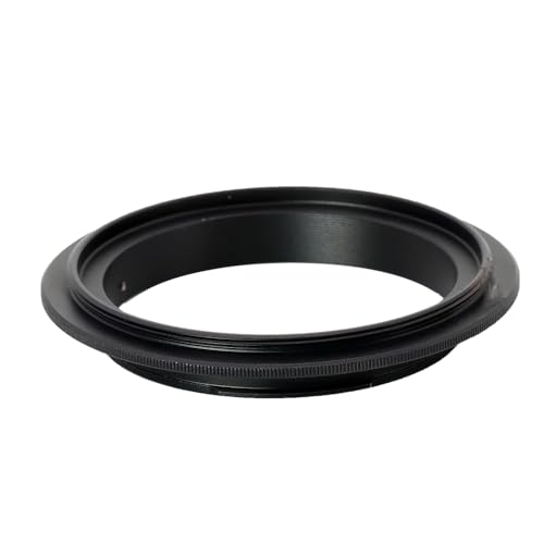 Toileum 49/52/55/58/62/67/72/77mm マクロリバースアダプターリング リバースアダプター58mm キヤノンEOS R RFマウントカメラ用 58mmフィルタースレッド付き(58mm)