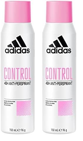 Adidas - Control Anti-Perspirant Spray, desodorante en formato spray 150 ml (Paquete de 2)