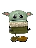 U.P.D., Inc. Star Wars The Child with Yoda Ears Mini Deluxe Backpack - Leather Bag with Front Pocket