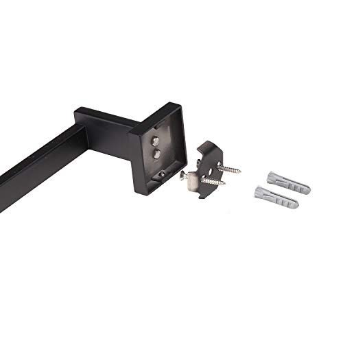 Toprema Hand Towel Holder Matte Black Hand Towel Bar Towel Ring Hanger Stainless Steel Bathroom Kitchen Hardware Wall Mount