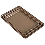 Anolon Gourmet Nonstick Bakeware Set with Nonstick Cookie Sheets / Baking Sheets - 3 Piece, Bronze Brown - Image 4