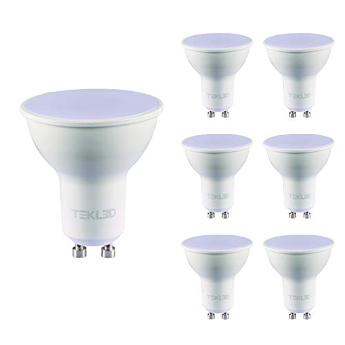 TEKLED GU10 Dimmable LED Bulbs 7W 6-Pack