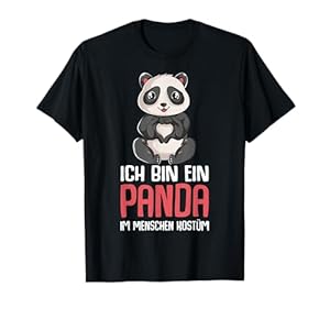 Panda Kostüm Pandabär Mädchen Damen Kinder T-Shirt