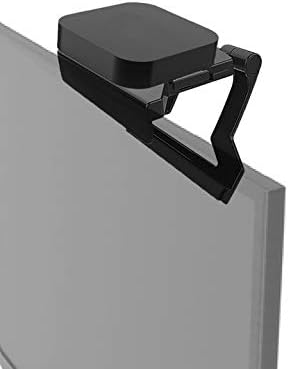 WALI TV Top Shelf, 5 x 5 Inch Flat Panel Adjustable Clip Mount Holder for Streaming Devices, Media Boxes, Speakers and Home Decor (TSH003), 1 Pack, Black