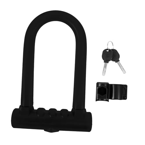 Antivol U renforce version noire avec double ouverture de securite - 2