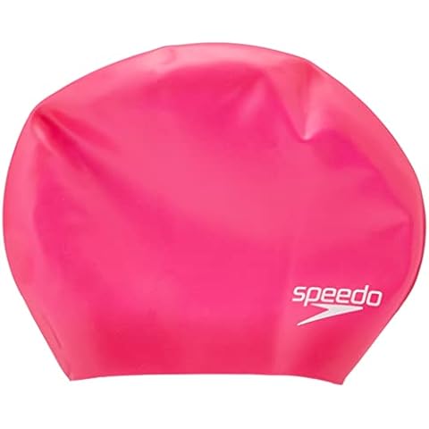 Speedo Unisex Erwachsene Long Hair Swimming Cap Pink One Size Schwimmkappe, rosa, Einheitsgröße Cover