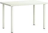 AAD Ikea LINNMON/ADILS - Table blanc brillant - 100x60 cm/Étude/Bureau/Poste de travail