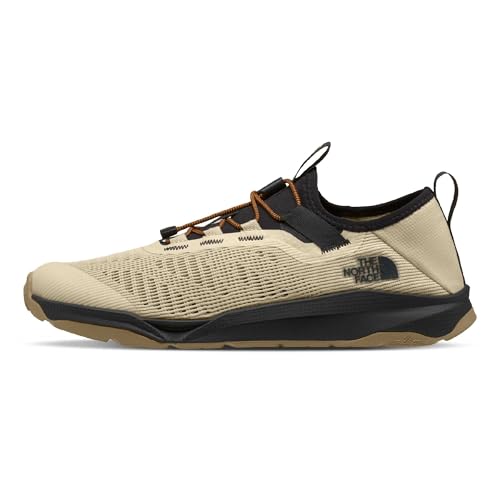 The North Face Mens Platte Canyon Water Shoe - Closed Toe Aquatic Sneakers Desert Stone/TNF Black 7.5