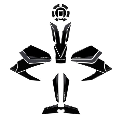 Autocollants de protection Yamaha MT09 2024 imperméables et anti-rayures