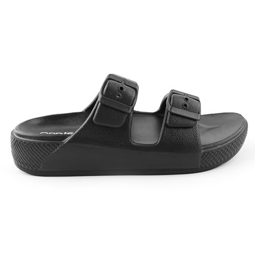 Image of ANNTS Women Black EVA Slipper Sandal | Comfortable| Stylish | Modern Design | Breathable | Slip Resistant | Skin Friendly Material