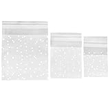 Material: estas bolsas de dulces transparentes están hechas de polipropileno de grado alimenticio (OPP). En comparación con las bolsas de plástico PP, no es tóxico, es transparente y está limpio. Un buen sellador puede mantener sus bocadillos frescos y deliciosos.