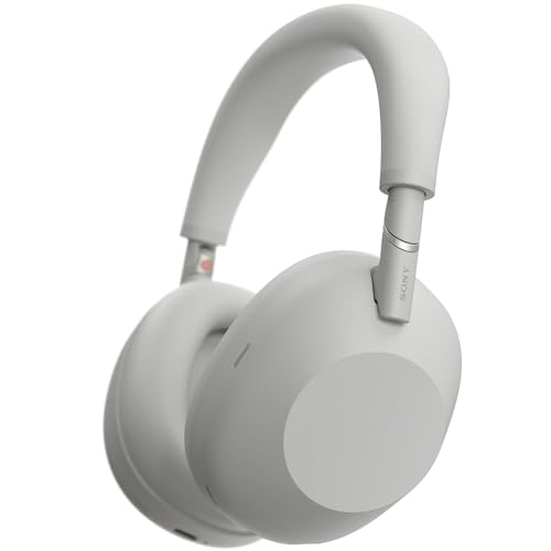 Image of Sony WH-1000XM6 /S Best Wireless Noise Canceling Headphones Platinum Silver Bundle with Deco Gear Wood Headphone Display Stand Secure Tabletop Holder /Gaming Headset Hanger