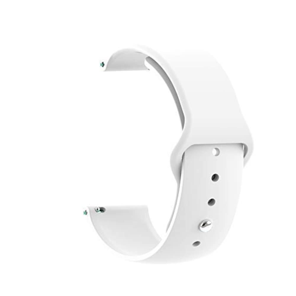 DBLACK {STWHDS-MDL1 22MM Soft Silicon Watch Strap // Compatible With Galaxy Watch Active, Active 2 40mm, 42mm, Galaxy Watch 42 mm, Samsung Gear Sport, Fossil Q Gazer & Other Watches (White) (B0BPR89XWT) Amazon Price History, Amazon Price Tracker