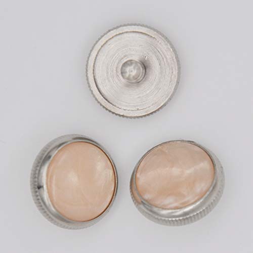 3 x Soundman® Ventildeckel für Trompete (Traditionelle Form) in Perlmuttoptik - Valve Caps Fingerknöpfe - Set à 3 Stück