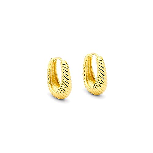 Boucles d'oreilles cerceaux de Corde gros anneaux légers anti-ternissement