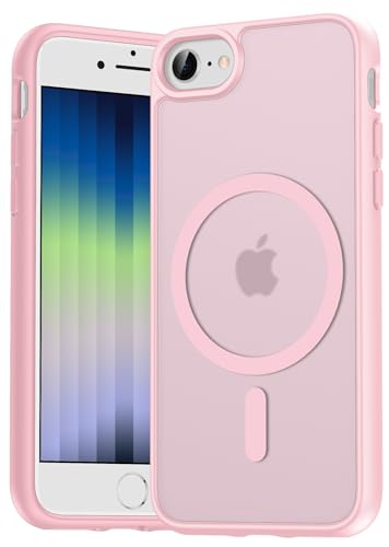 Natiiozie Magnetic Case Compatible with iPhone SE 3/2 (2022/2020), iPhone 8/7, Matte Mobile Phone Case Compatible with MagSafe, Shockproof, Scratch-Resistant, Protective Case, Never Yellowing Back, Natiiozie Magnetic Case Compatible with iPhone SE 3/2 (2022/2020), iPhone 8/7, Matte Mobile Phone Case Compatible with MagSafe, Shockproof, Scratch-Resistant, Protective Case, Never Yellowing Back,