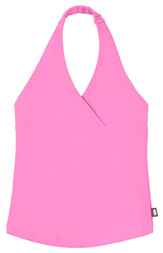 Image of Polkadot Girls' UPF 50+ Swim Halter Top by City Threads