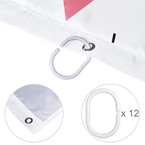 Rideau de douche carlin imperméable 183x183 cm avec oeillets renforcés