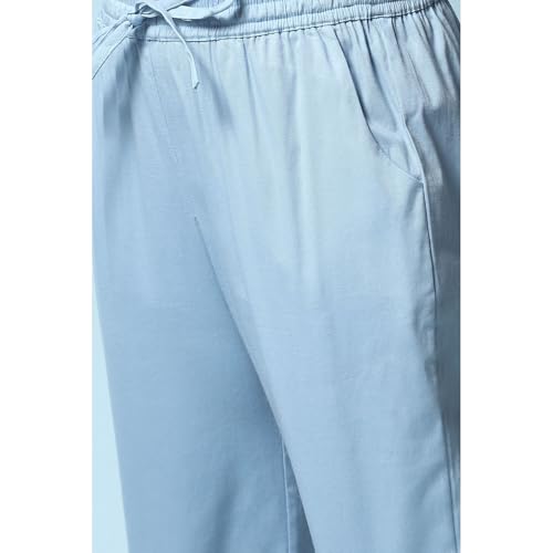 Image of BIBA Girls Regular Mid Rise Cotton Blend Capris