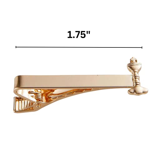 needzo first communion tie clips for boys chalice and host clip on accessory for neck ties religious gifts 175 inches