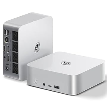 Beelink Mini PC SER8, AMD Ryzen 7 8745HS (8C/16T, até 4,9GHz), 32G DDR5 RAM 1TB PCIe4.0 SSD, Mini Gaming Computer Support 4K Triple Screen Display/WiFi6/BT5.2/2.5G LAN/USB4