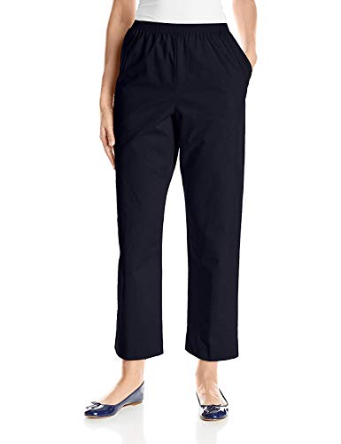 Alfred Dunner All Around Elastic Waist Cotton Short Twill Pants
