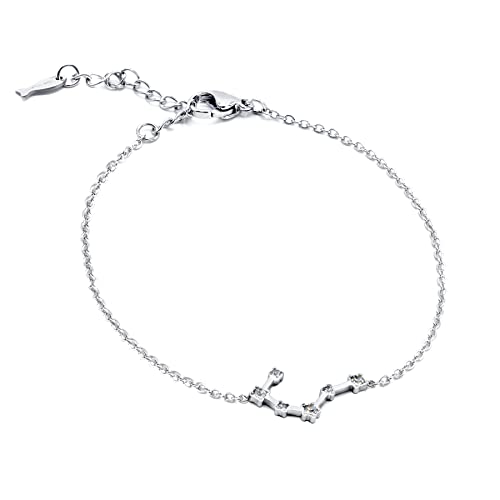 Mira - Mira, Sternzeichen-Armband, Silber, Stahl, für Mädchen, Sternzeichen, Frauen, Geschenke, Astrologie, Details, für Jeden Anlass oder Geschenk, Stilvoll, Lässig, Alltäglich, Elegant Cover