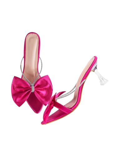 Image of SilverArrow Womens Citrus Wave Pink Heeled Sandal 7 UK (6sbzhl1154)
