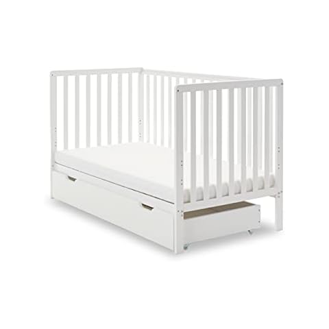 Bantam Cot Bed with Under Drawer - White Cover