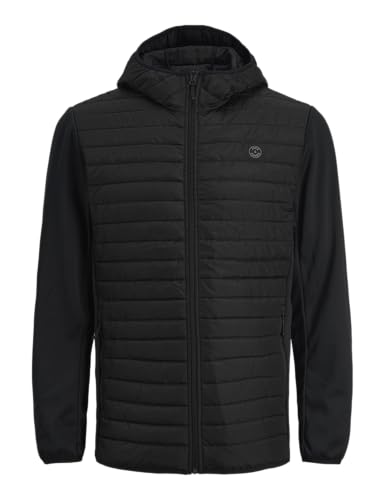 Jack & Jones Jjemulti Quilted Jacket Noos Chaqueta, Hombre, negro, XL
