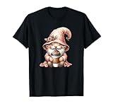 coffee lover caffeine barista gnome graphic for coffee mom maglietta