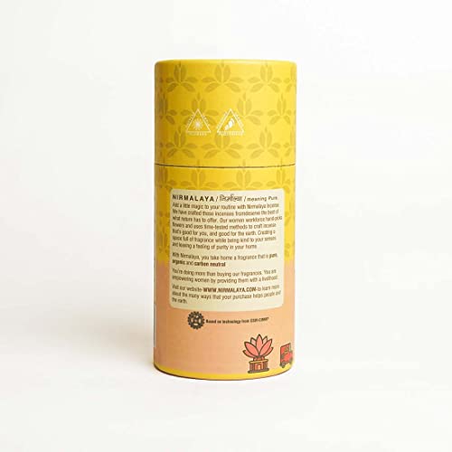 Nirmalaya Premium Jasmine Dhoop Sticks Made with Recycled Flower | Bamboo Less & Charcoal Free | Pack of 40 Sticks, 180g | for Home, Office, Yoga, Meditation & Aromatherapy, Pooja