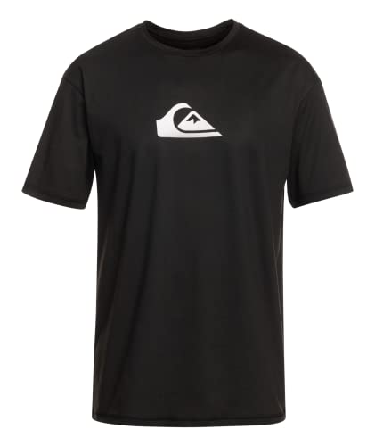 Rashguard enfant Quiksilver noir S idéal pour les sessions de surf et jeux de plage