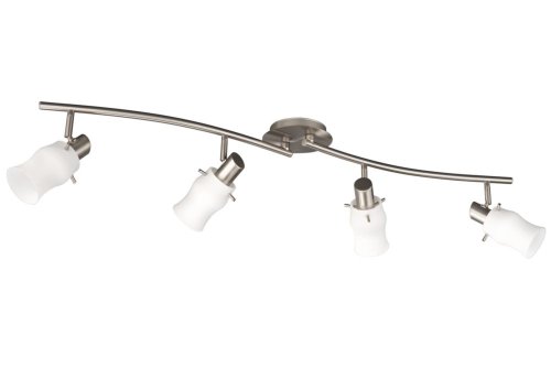 Massive Arco da soffitto in metallo, E14, bianco, 90 x 12 x 14,5 cm