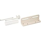 リョービ 取替用ドアクローザー パラレル型 ストップ機能付き ホワイト S-202P WH & 取替用ドアクローザー用L型プレート ホワイト LP-1 WH【セット買い】