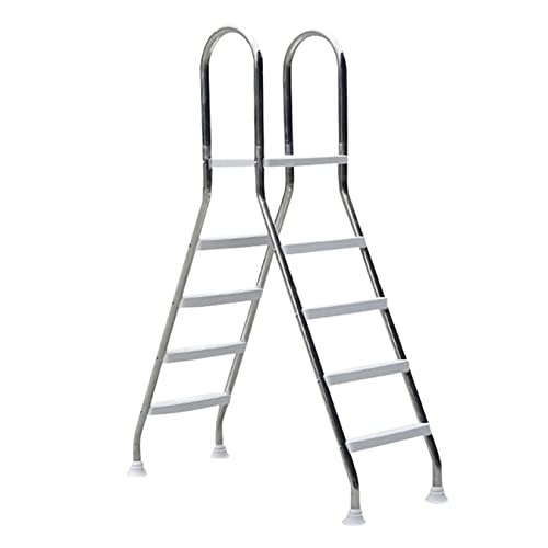 BOTOWI Escalera de Piscina Universal de 52 para Piscinas elevadas inflables de jardín, Escalera de 4 peldaños de Piscina de Acero Inoxidable 304, Capacidad de Carga máxima de 500 Libras